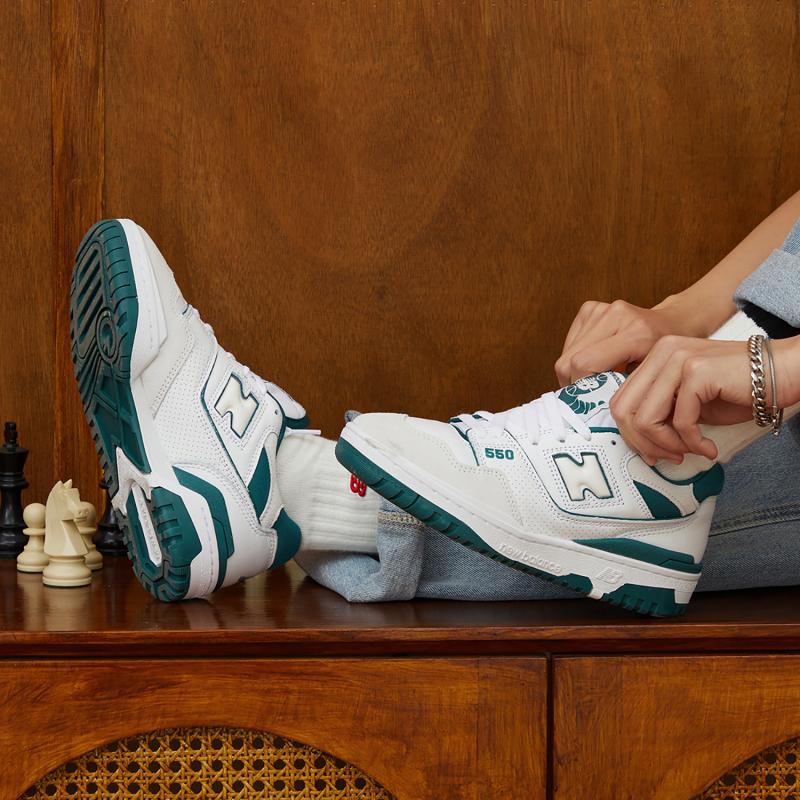 New Balance 550 'White Vintage Teal' Sneakers BB550STA