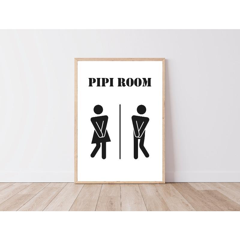 WC Humor French Commentary Toilet Quote Different Ways Poster Print Wall Art Pictures Canvas Painting Living Room Home Decor