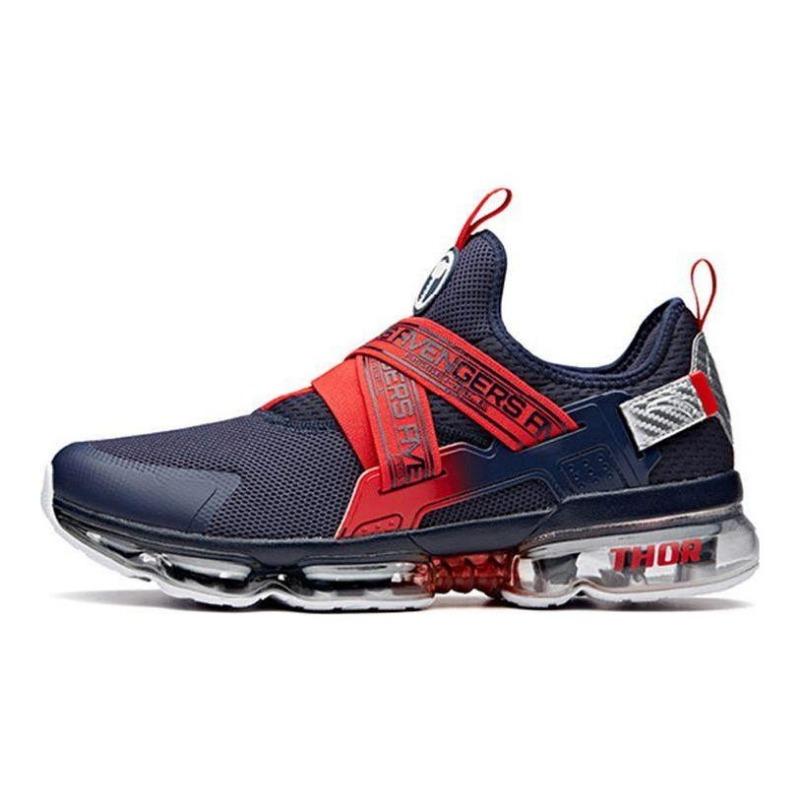 Marvel × Anta SEEED men s low-top running shoes blue red, comfy and durable 91845508-11 39