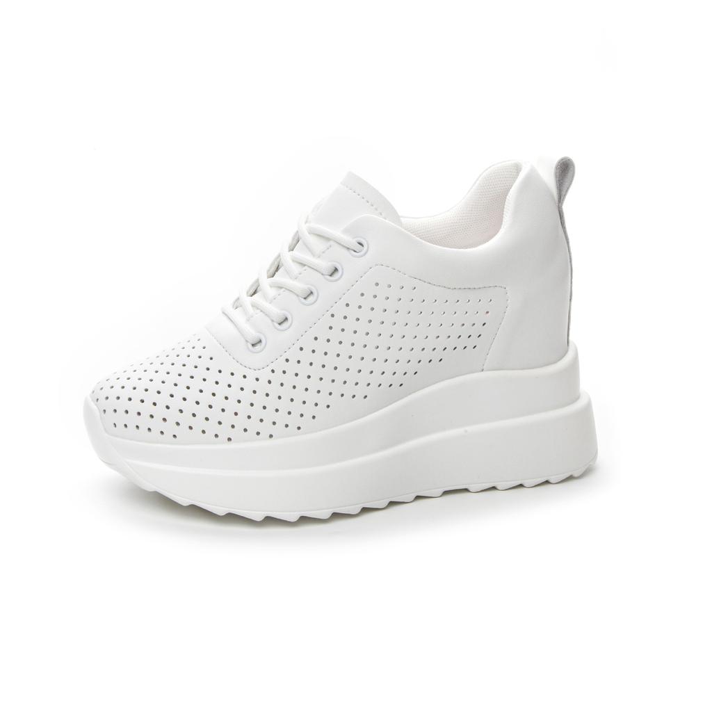 Trendy summer women's shoes new hole sandals platform muffin inner height increase casual shoes
