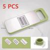 Blade Multi-Functional Vegetable Slicer With Slide-On Hand Guard - Vegetable Slicer, Potato/Onion/Garlic Slicer, Kitchen Grater