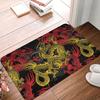 Chinese Red Dragon Front Door Floor Entrance Mats Outdoor Oriental Mythical Kitchen Bath Doormat Bedroom Carpet Rug