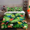 Parrots and Tropical Leaves. Bedding Sets Duvet Cover Sets Duvet Covers Pillowcases(1 * Duvet Cover 2 * Pillowcases, Without Duvet Insert)