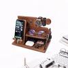 Birthday Gift for Wooden Smartphone Day Desk Organizer Watch Small Item Men Stand, Father's Gift, Stand, Stand, Storage.