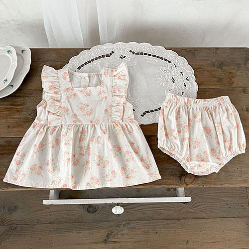 2025 New Summer 0-3Yrs Children Clothes Suit Sleeveless Solid Color Denim Vest+Shorts Newborn Baby Girls Clothing Set
