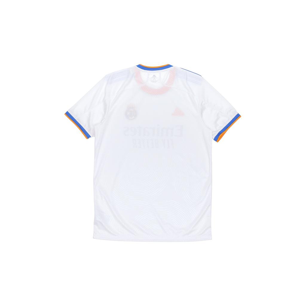 adidas Real Madrid 21-22 Home Fan Edition Jersey with Logo Stripes Men Tops White GQ1359