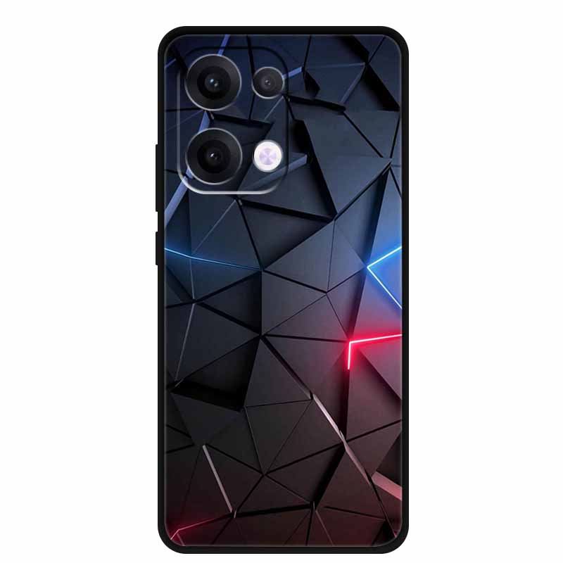 For Oppo Reno13 5G Case Soft TPU Cute Cartoon Silicon Back Cover for Oppo Reno 13 Pro Phone Cases Reno13Pro 13Pro 5G Black Shell