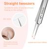 Blackhead Tweezers, Milia Remover, Pimple Popper Tool,Ingrown Hair Tweezers, Blackhead Extractor