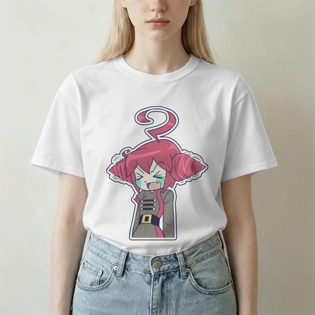 Kawaii Spining Drills Teto Kasane Unisex Unisex T Shirts Novelty Tee Shirt Short Sleeve O Neck Tshirts Cotton Gift Clothing