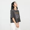 Elva' Island Summer Casual Print Short Sleeve T-Shirt