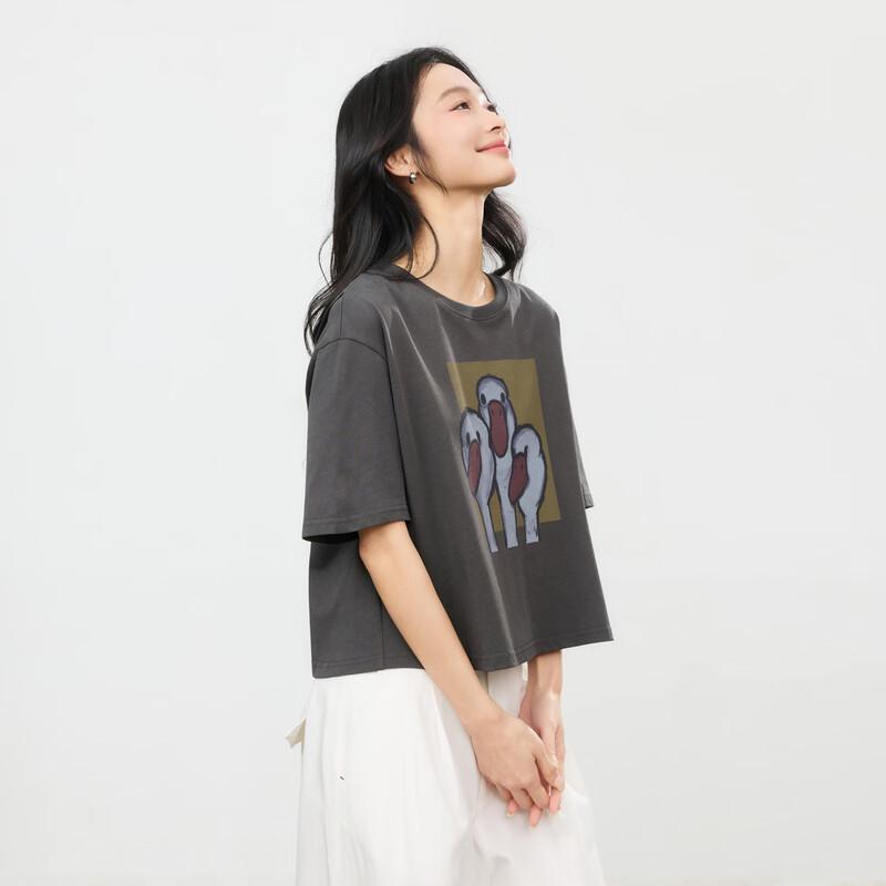 Elva' Island Summer Casual Print Short Sleeve T-Shirt