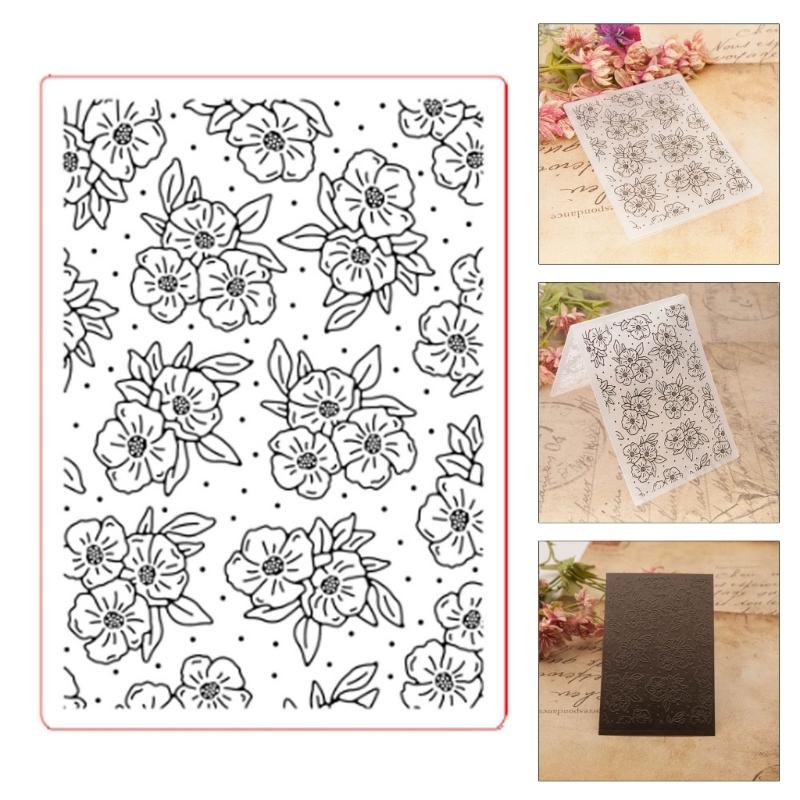 Blumenmuster Prägefolder Papierkarte Prägeschablonen Prägemaschine Vorlagen für Kartenherstellung