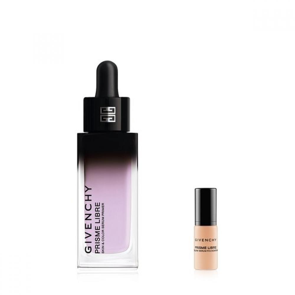 Givenchy Prism Libre Primer Set  + Glow Serum Foundation 5ml 0.5n purple
