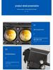 Motorcycle Three-Eye Spotlight, Dual-Color Yellow/White, Easy Installation, Outdoor Waterproof.
