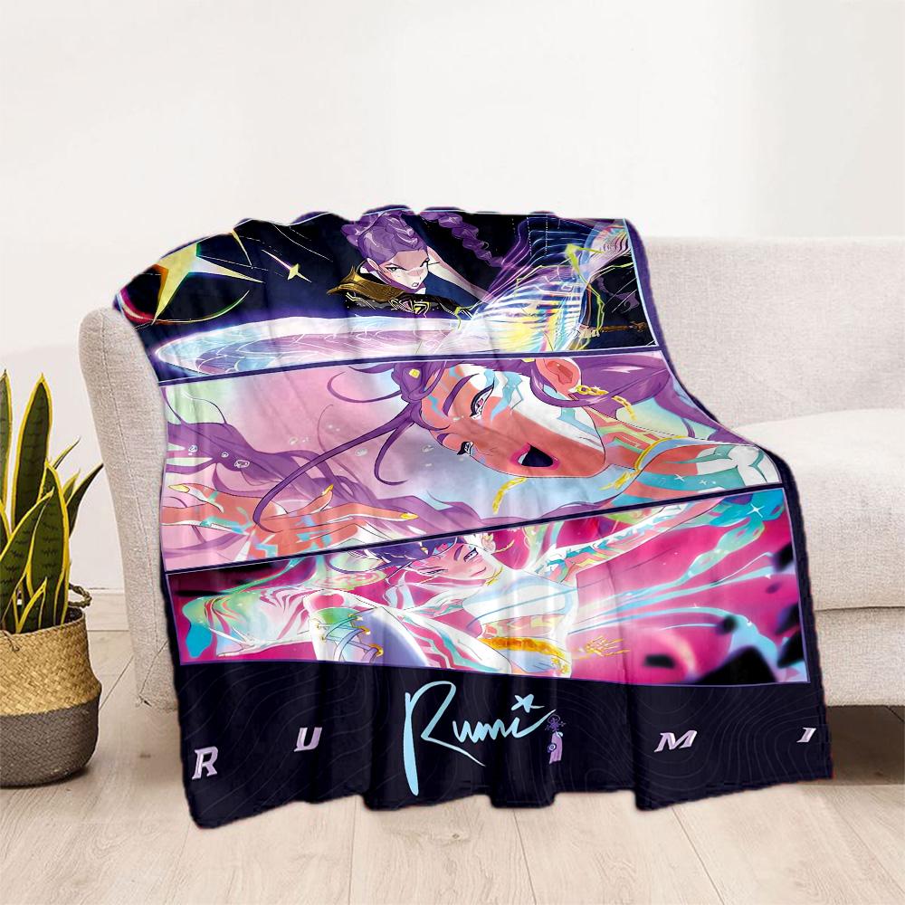1pc K-pop Glow Blanket Comfortable Soft Lightweight Multi Purpose Blanket for Travel Camping Picnics Sofa Office Bedroom Perfect Gift for Friends