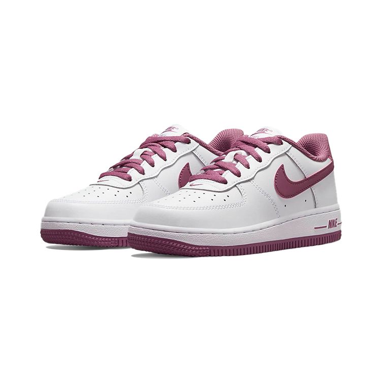 Nike Force 1 06 PS White Light Bordeaux Kids Sneakers DH9601-101
