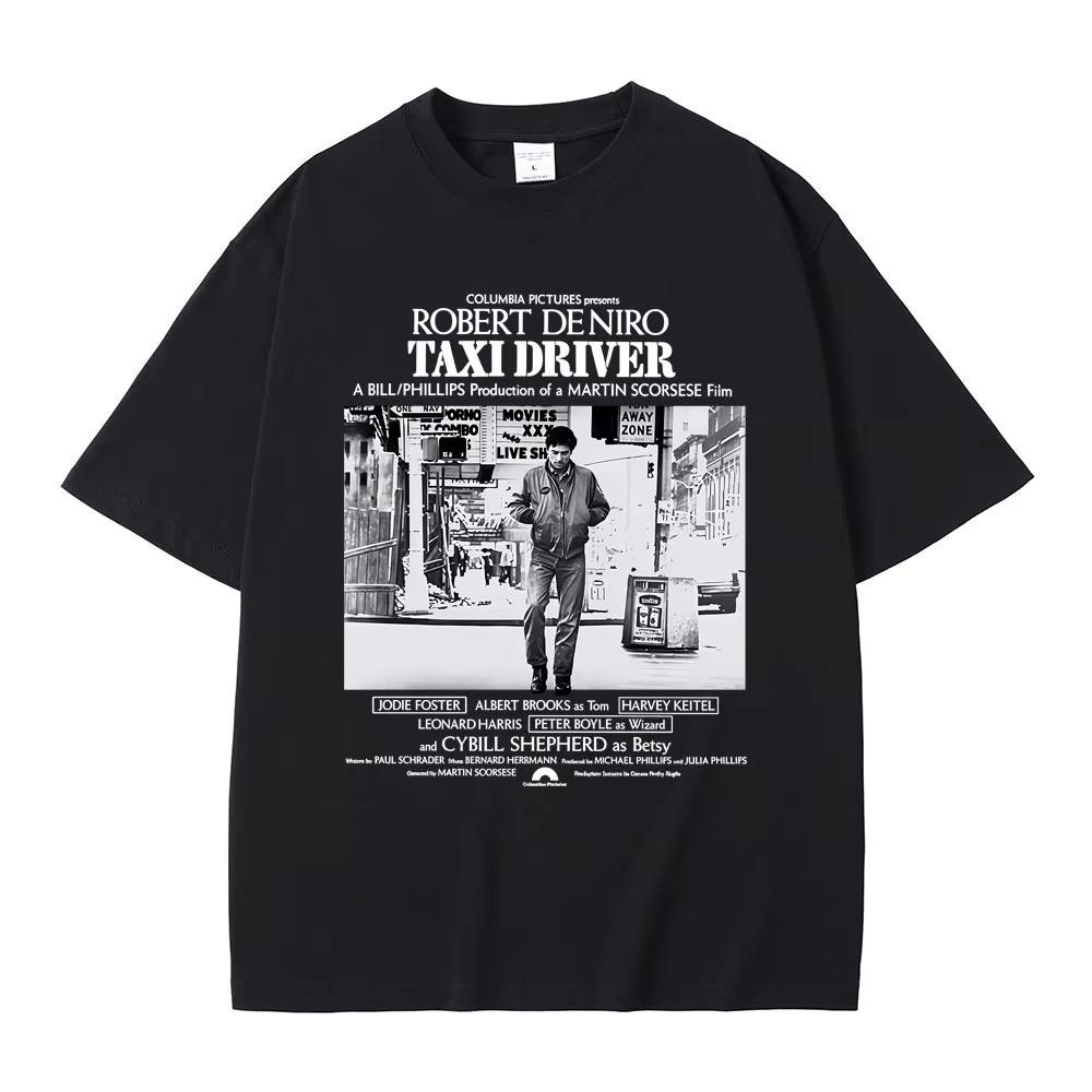 Limited Classic Horror Thriller Movie Movie Taxi Driver Robert De Niro Graphic T-shirts Men Women Cotton Vintage T Shirts S