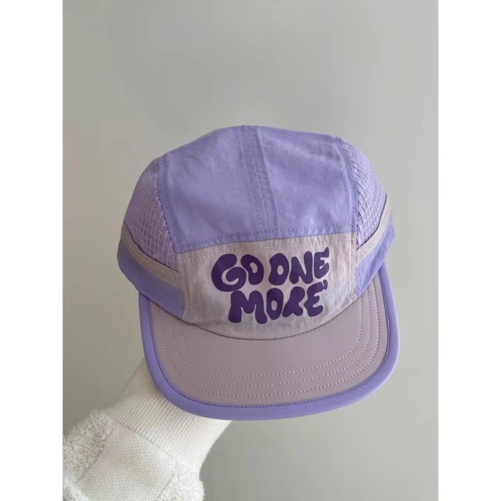 Letter Printing Short Brim Baseball Cap Japanese Style Sun Visor Cap Trend Quick-drying Hat  Unisex