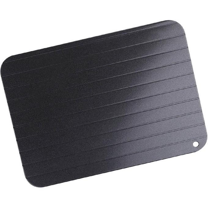 Defrosting Tray for Frozen Meat, 9 x 6inch Large Rapid Defrosting Tray Thawing Tray Metal Aluminum Fast Food Meat Defrosting Thawing Tray, Quick