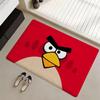 A-Angry Birds Game Floor Mat Eco Flannel Doormat Non-Slip Odorless Indoor Soft Short Plush Floor Rug