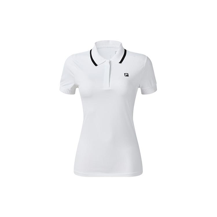 New FILA Polo Shirt Women's Jade White A11W233102FWT