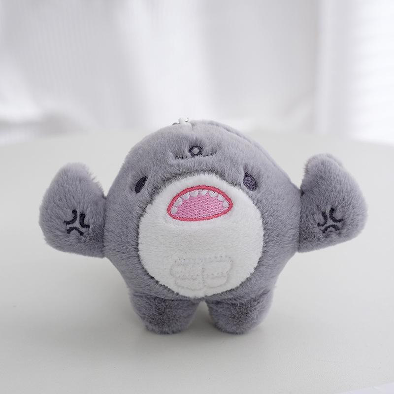 Cartoon Kawaii Shark Plush Toy Soft Pp Cotton Doll Pendant Toy Cute Bag Ornament