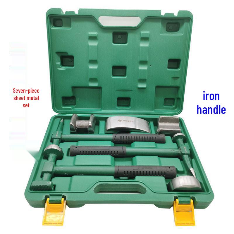 Multifunctional Sheet Metal Hammer Set: Includes Anvil, Sand Sheet, Iron Hammer, Liner, and Concave Surface Repair Tool