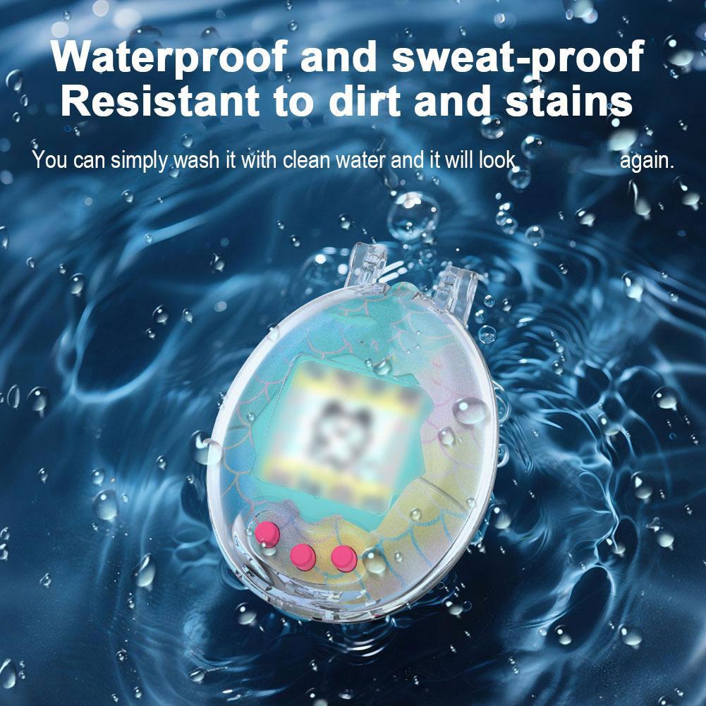 Transparent Protective Case Dustproof Anti-Scratch Hard Shell Full Coverage Crystal PC Clear Cover for Tamagotchi Connection