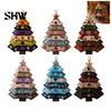 Creative Gift for Sewing Lovers DIY Quilted Fabric Tree Kit, Halloween Craft Reusable Holiday Table Centerpiece Handmade Christmas Hanging Ornament