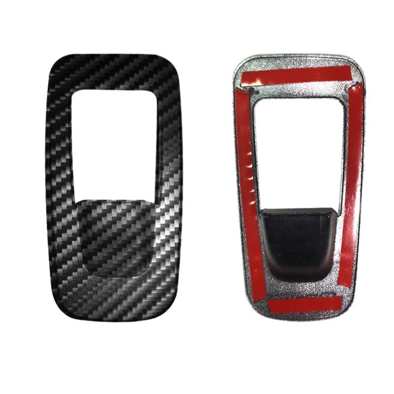 Aejask1 Styling Mouldings Car Accessories ABS Carbon Texture Handbrake Button Cover Trim For Mercedes Benz C E GLC Class W205 W213 X253