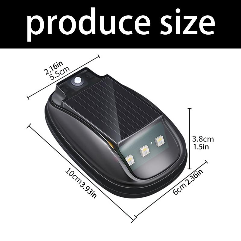 Universal Solar Powered LED Warning Strobe Light with Multiple Flash Modes ABS for SUV Pickup Truck & Off Road Vehicles