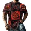 Men's Halloween T-Shirt Short Sleeve Round Neck Printed Tee for Casual Wear