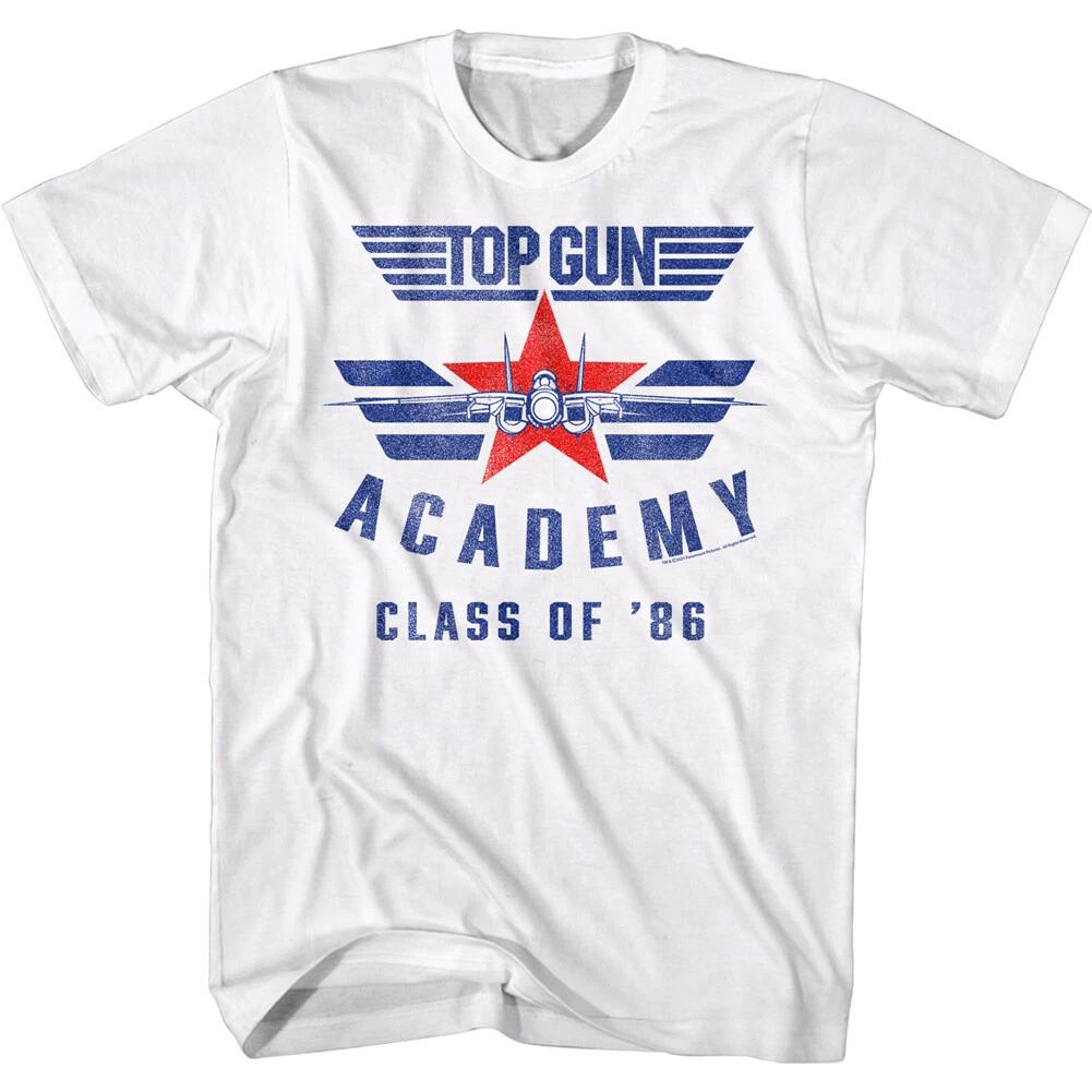 Top Gun Academy Class of 86 Men s T Shirt Navy Fighter Jet Pilot Tomcat Maverick L