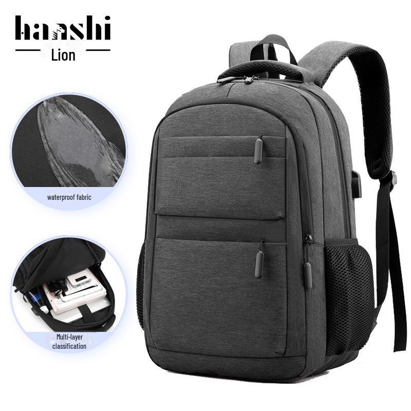 Men's Business Commuter Backpack - High-End Travel, Large-Capacity, Waterproof Laptop Bag
