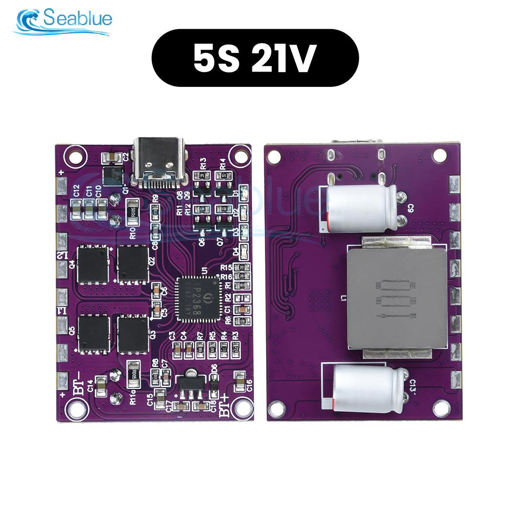 IP2368 PD 100W Fast Charging Module Bidirectional Buck-Boost Type-C Interface Lithium Battery Power Bank Board for Laptops Phone