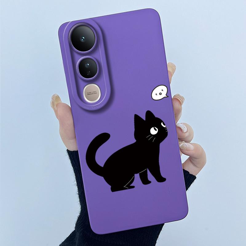 For Vivo V50 Lite Case Lovely Phone Shell Soft Liquid Silicone Back Cover For Vivo V 50 Lite Full Protection Shockproof Bumper