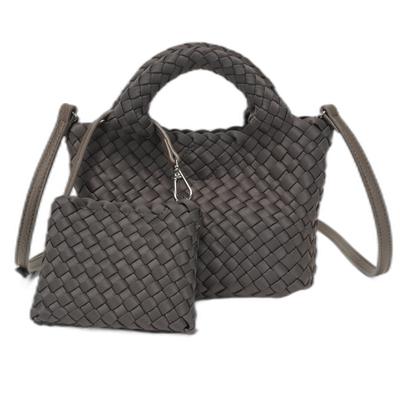 QUAY 2-Way Mesh Bag, Women's Nylon Handbag, Shoulder Bag, Mini Bag, 99512-BROWN