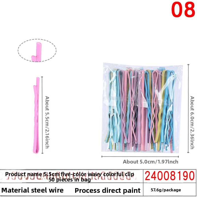 Black Steel Clip Box Contains A Straight Clip for The Bride's Updo Hairstyle Bangs Clip Wavy Hair Clip and Hair Accessory