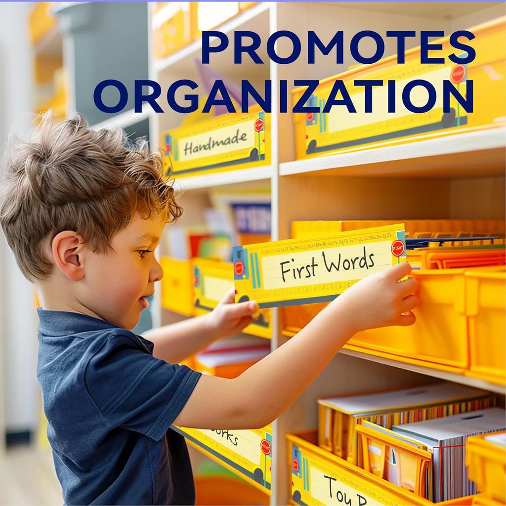 40 PCS Desk Nameplates for Classroom, Name Plate for Desk with Alphabet, Number Line, Traditional Manuscript Name Plate for Classroom School