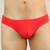 Pánská sexy tanga jednobarevná T-string tříbodová konvexní taška ve tvaru U Kalhotky s nízkým vzrůstem elastické prodyšné kalhotky