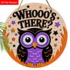 Funny Wooden Sign with Adorable Owls Pattern, Unique Decorative Plaques & Signs for Front Door, Wall Hanging Decor, Ideal Gift for Friend & Family