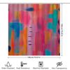 Bright Colorful Shower Curtain Set Modern Design For Bathroom Decor Red, Pink, Blue, Orange, Yellow Colors Polyester Fabric With