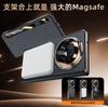 Smart Touch View Window For Honor Magic V5 Genuine Leather Case Magsafe  360° Rotation StandMetal Kickstand Flip Leather Cover