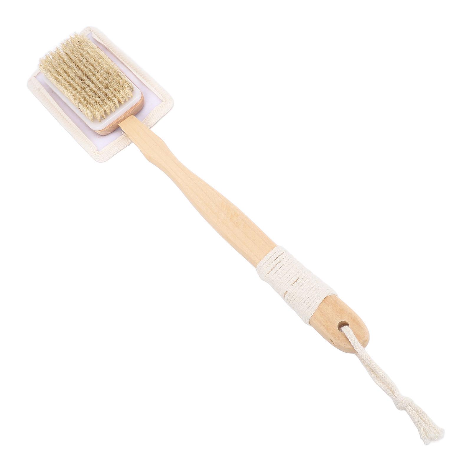 

Назад Мочалка для душа с щетиной из люфы Мягкая щетка для душа с изогнутой длинной ручкой для