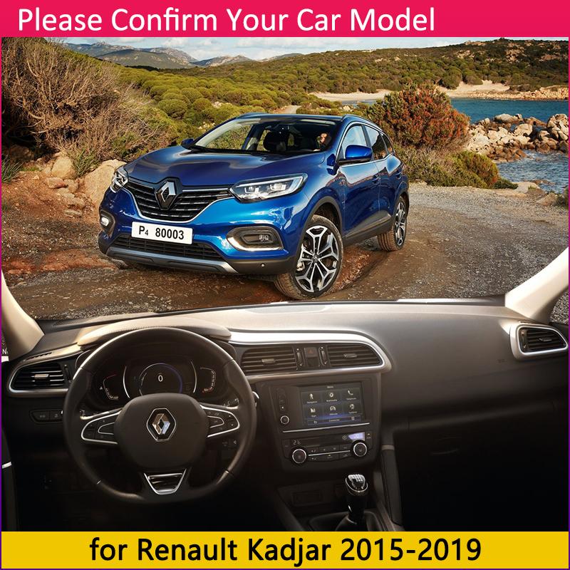 for Renault Kadjar 2015 2016 2017 2018  Anti-Slip Mat Dashboard Cover Pad Sunshade Dashmat Protect Carpet Car Accessories