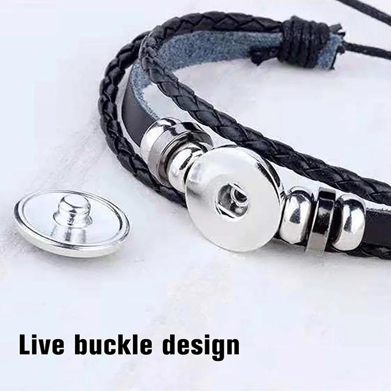 12 Constellation Luminous Bracelet Men Women Couple Multi-Layer Handmade Woven PU Rope Charm Bracelet Wristband Jewelry Gifts