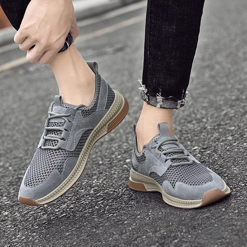 Сетчатые дышащие нескользящие повседневные кроссовки мужская обувь для активного отдыха — фото 7