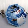 Winter Wonderland Snowman Umbrella, Portable 3-Fold Compact Umbrella,Christmas Gift ES410