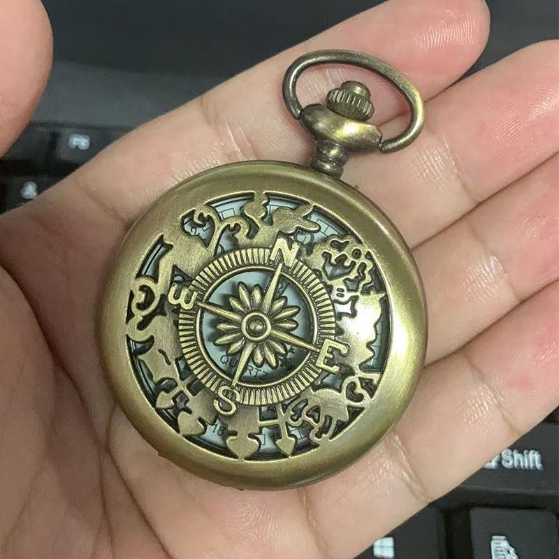 Retro Harry Potter Pocket Watch Pendant - Flip Cover, Digital Display for Kids & Elderly