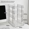 Miling Transparent 4-Tier Desk Organizer with File Storage